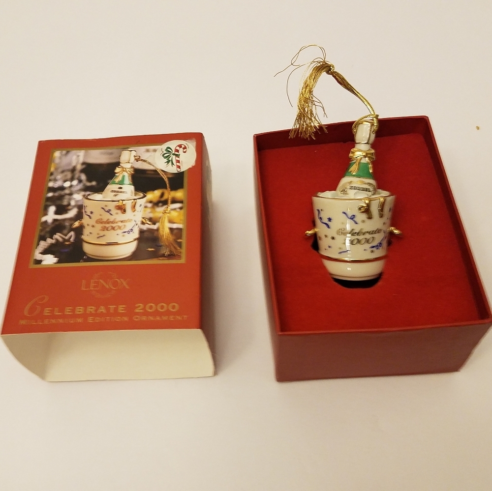Lenox Celebrate 2000 Millennium Edition Ornament Korbel